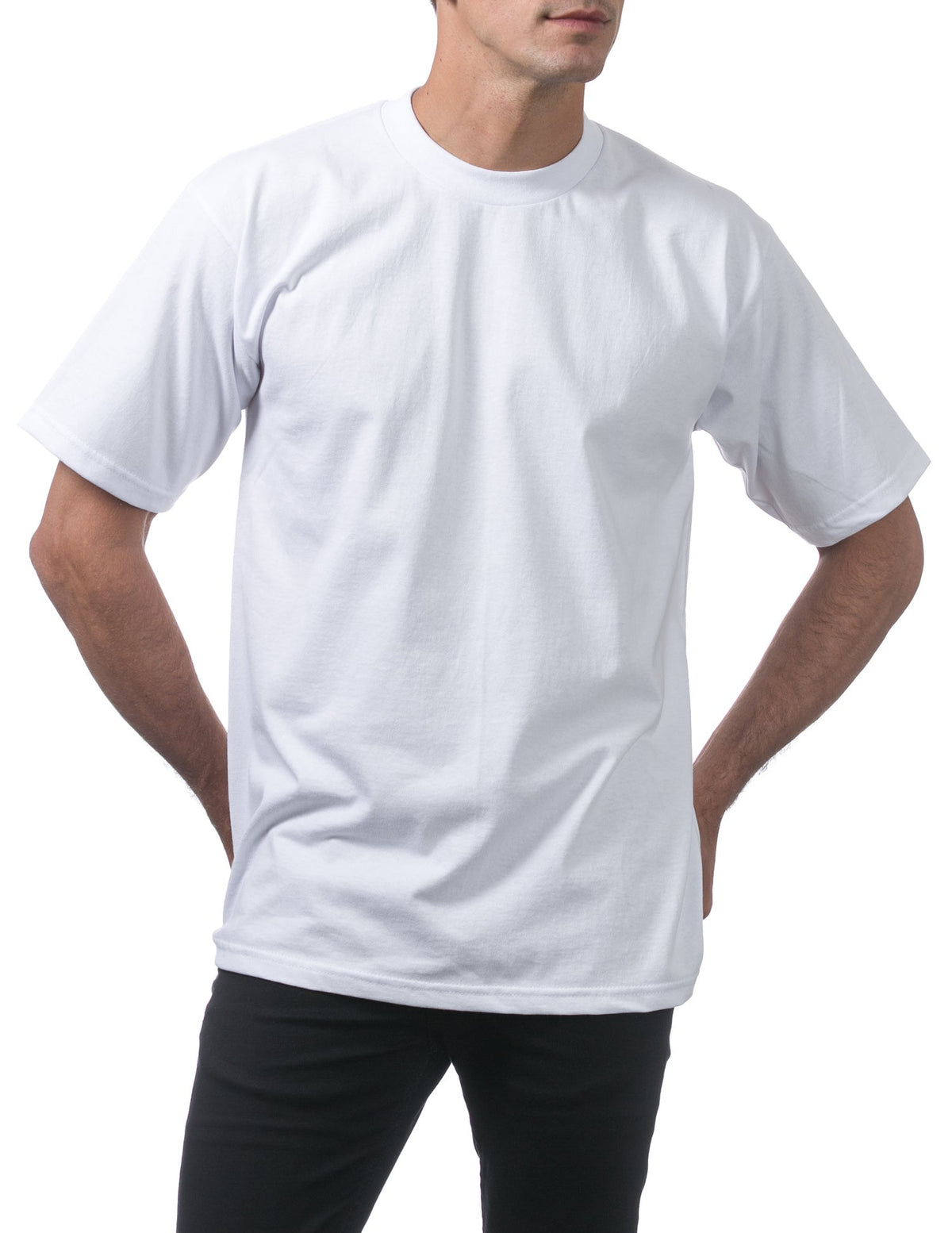 Pro Club Men's Heavyweight Short Sleeve Tee (S-4XL)  Style: 101