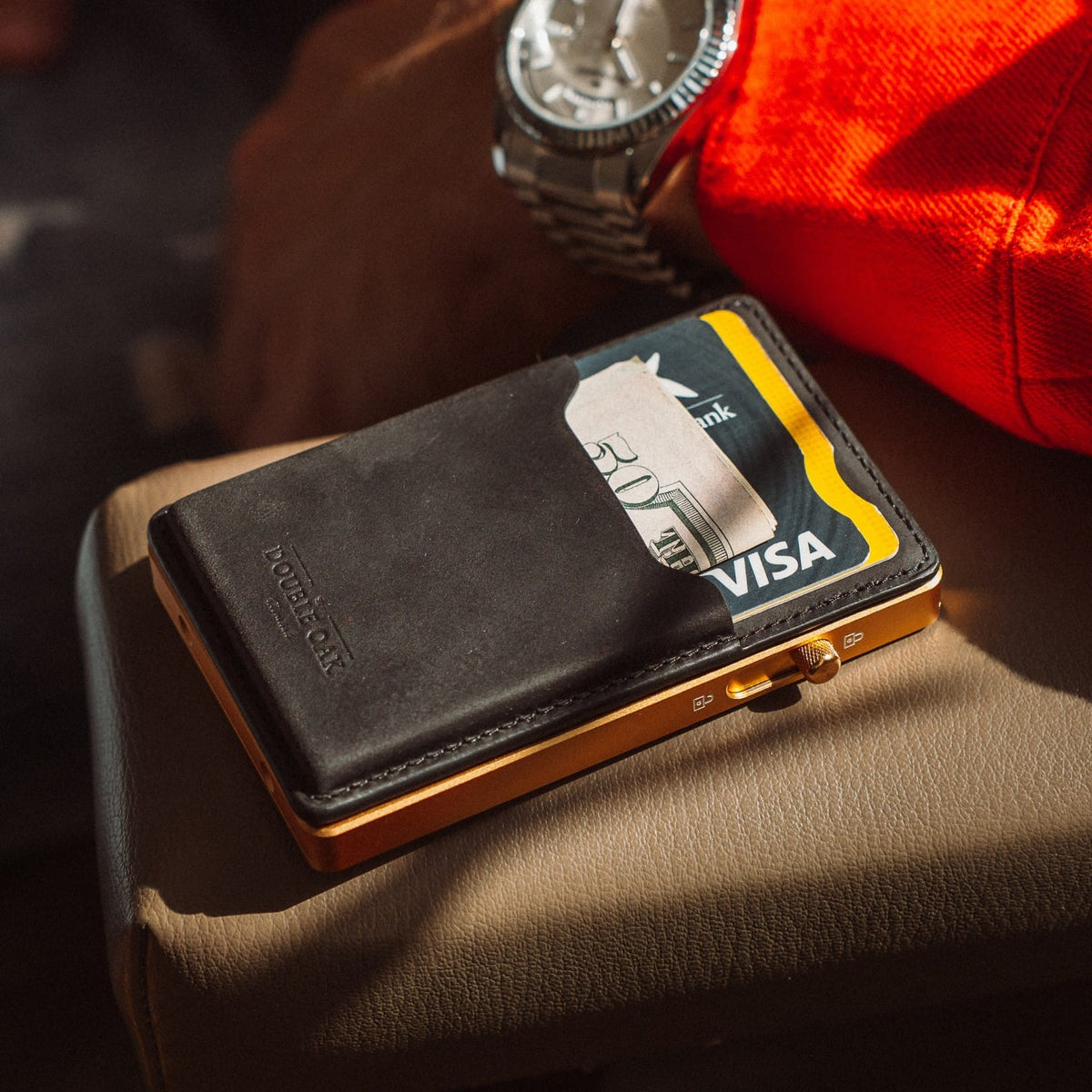 Double Oak Essentials Mod Wallet – Pop-Up Card Holder & Optional Attachments