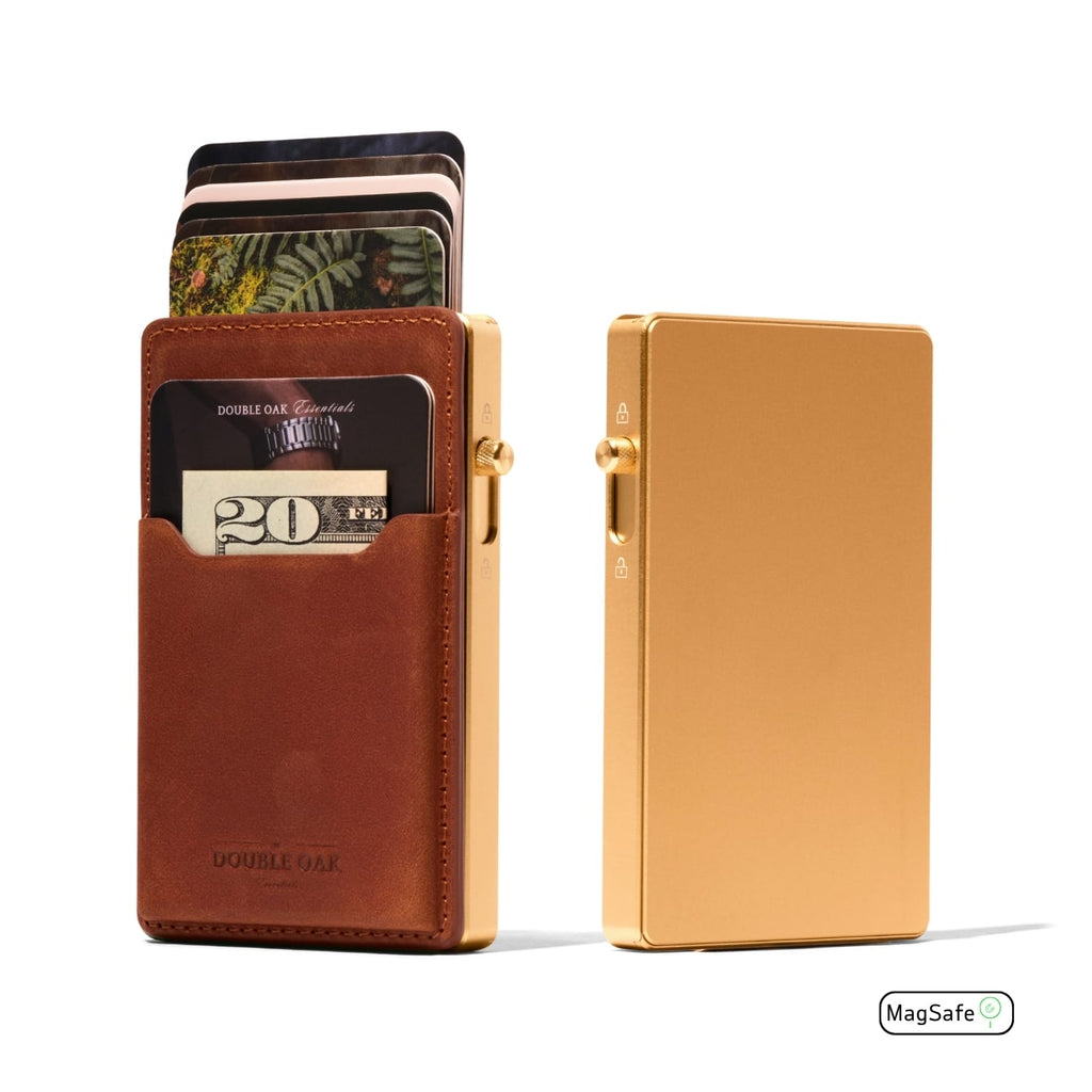 Double Oak Essentials Mod Wallet – Pop-Up Card Holder & Optional Attachments