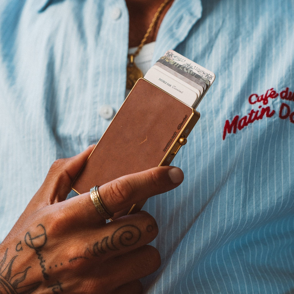 Double Oak Essentials Mod Wallet – Pop-Up Card Holder & Optional Attachments