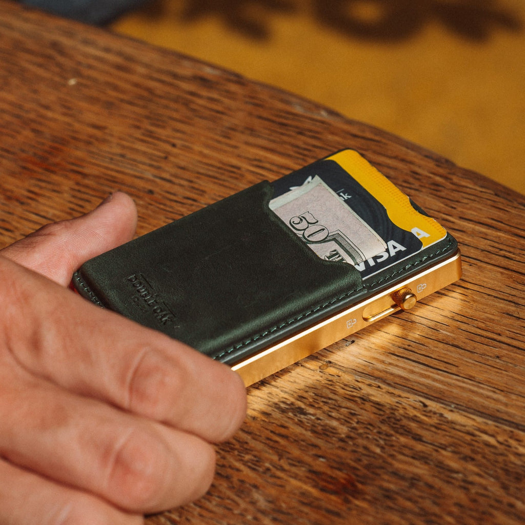 Double Oak Essentials Mod Wallet – Pop-Up Card Holder & Optional Attachments