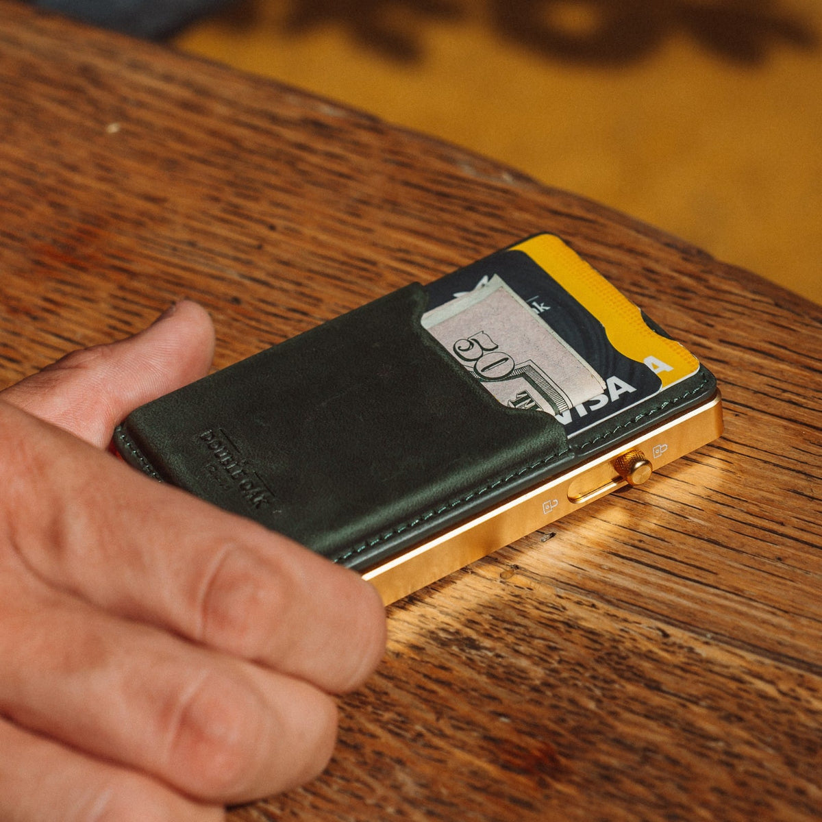 Double Oak Essentials Mod Wallet – Pop-Up Card Holder & Optional Attachments