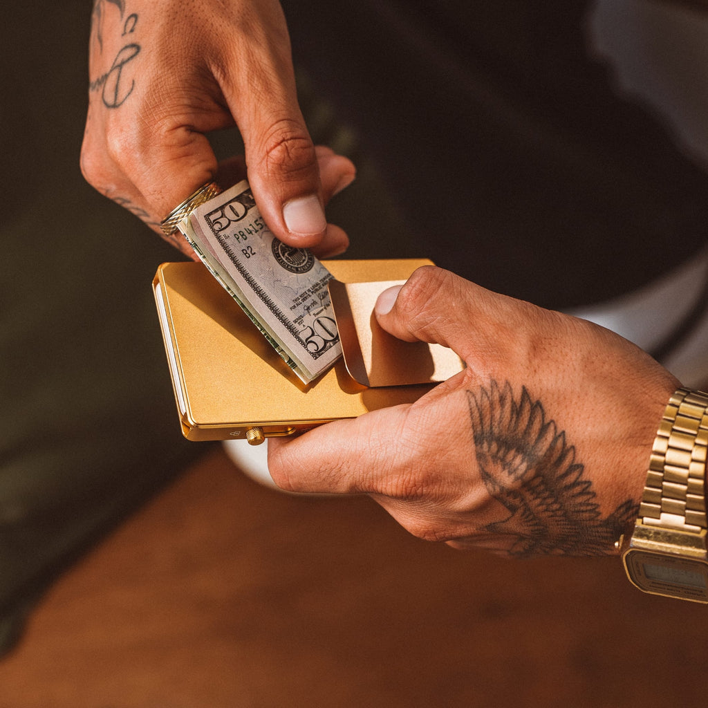 Double Oak Essentials Mod Wallet – Pop-Up Card Holder & Optional Attachments