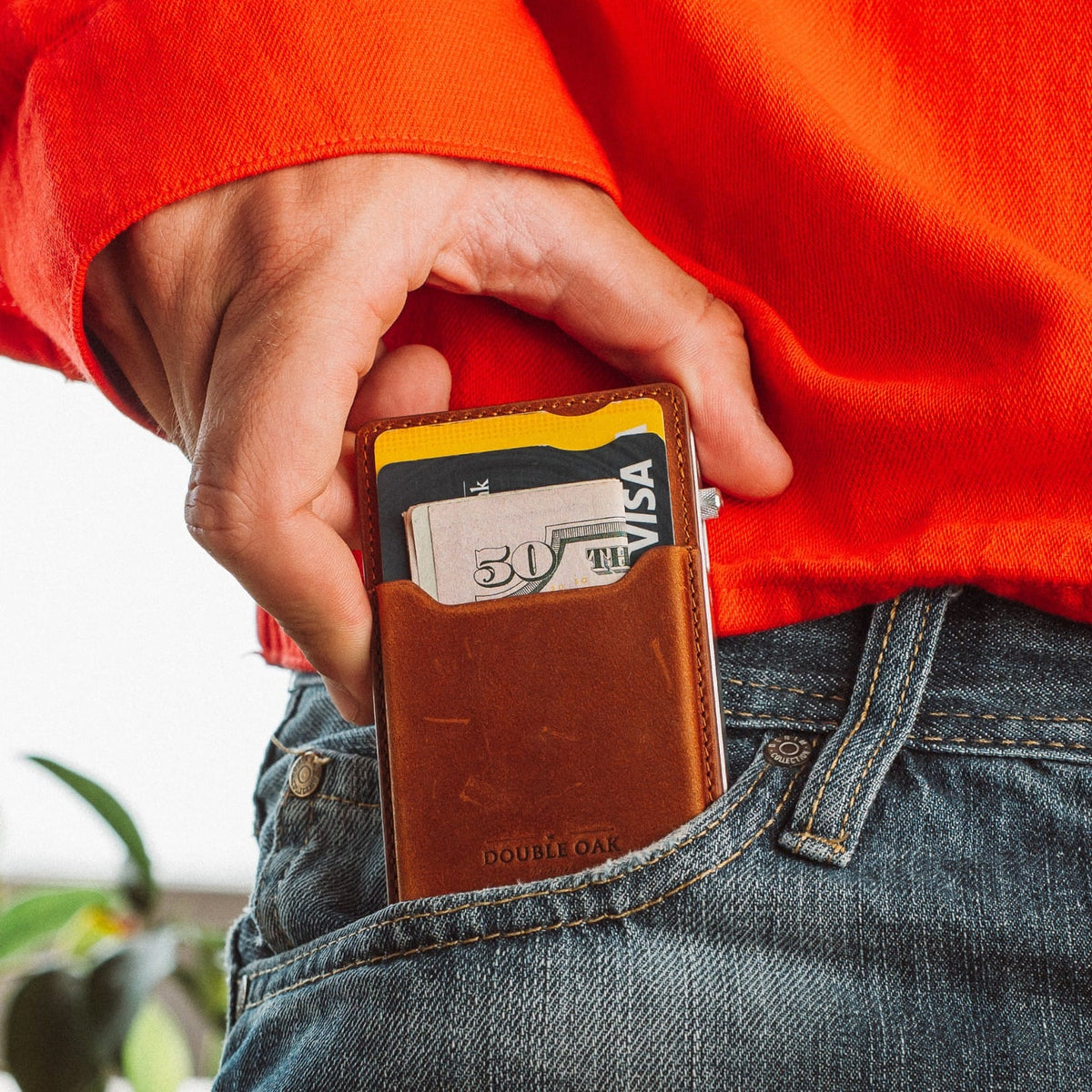 Double Oak Essentials Mod Wallet – Pop-Up Card Holder & Optional Attachments