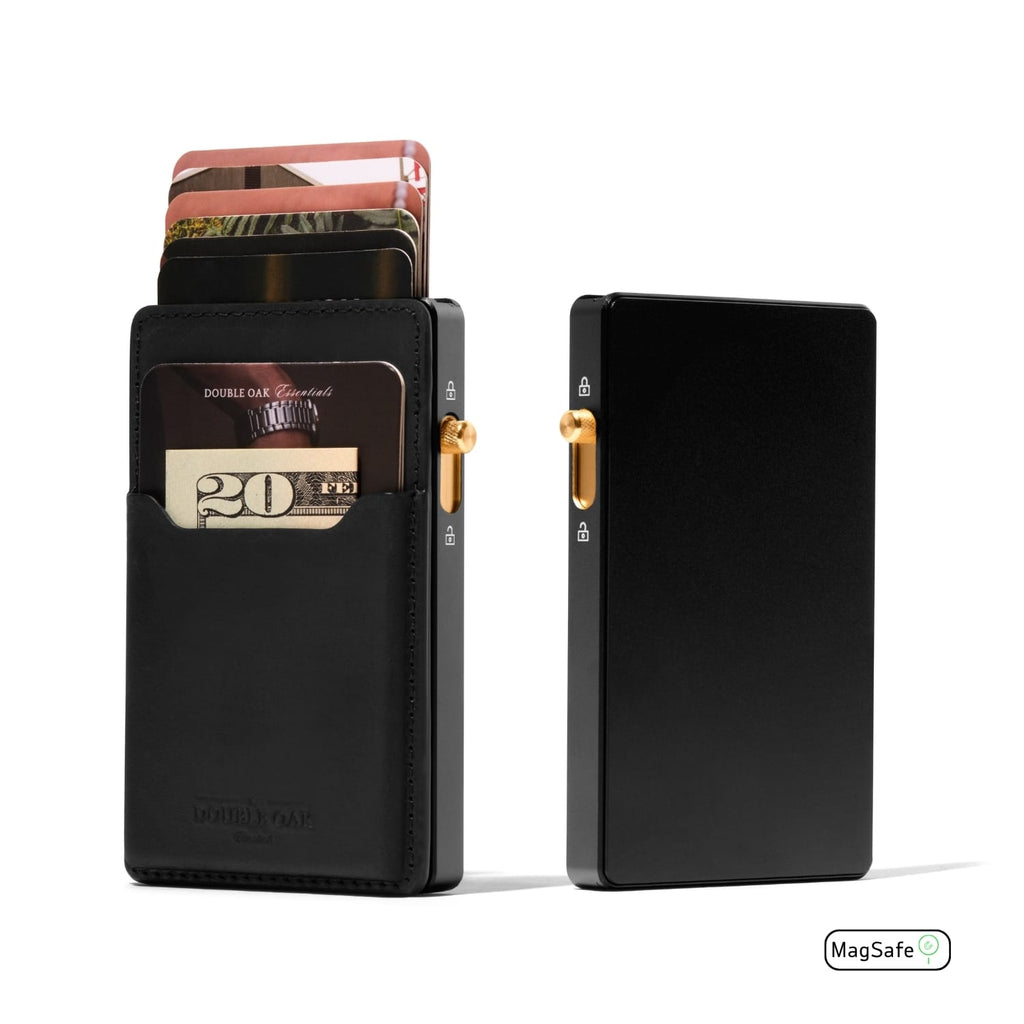 Double Oak Essentials Mod Wallet – Pop-Up Card Holder & Optional Attachments