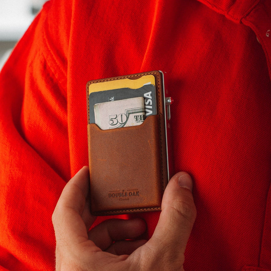 Double Oak Essentials Mod Wallet – Pop-Up Card Holder & Optional Attachments