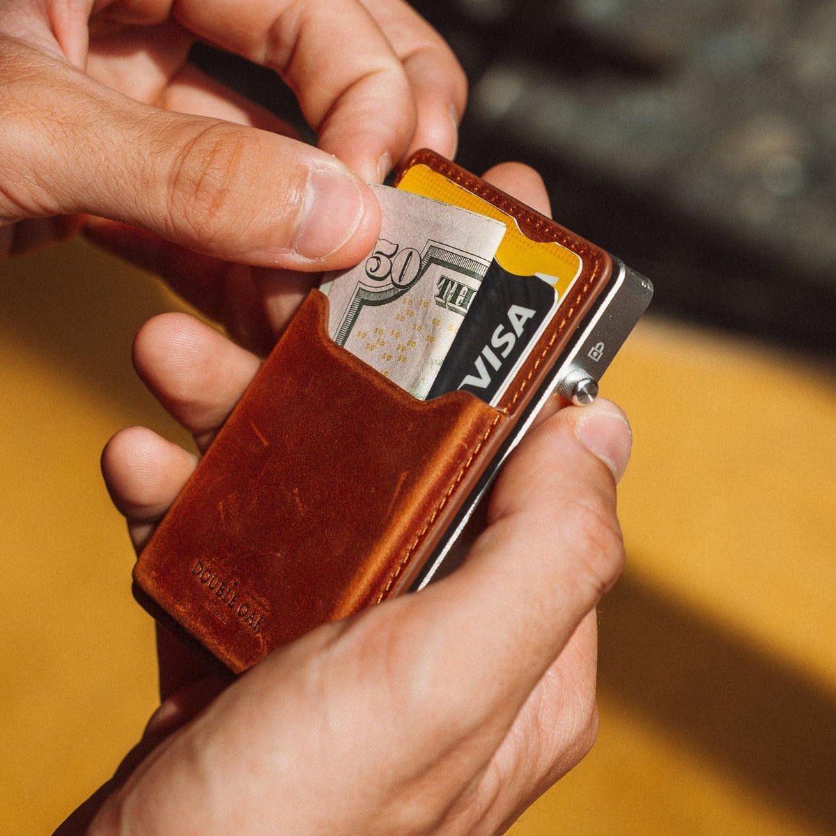 Double Oak Essentials Mod Wallet – Pop-Up Card Holder & Optional Attachments