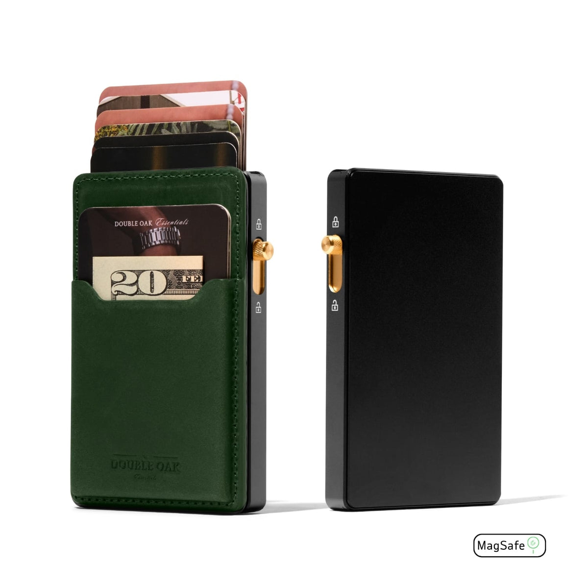 Double Oak Essentials Mod Wallet – Pop-Up Card Holder & Optional Attachments