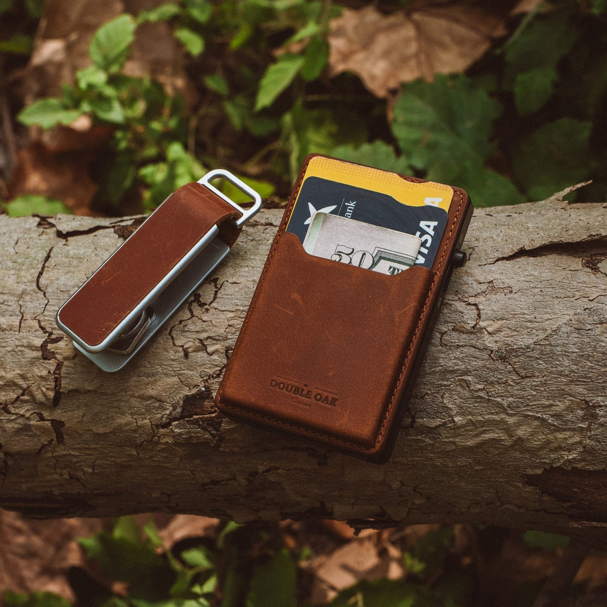 Double Oak Essentials Mod Wallet – Pop-Up Card Holder & Optional Attachments