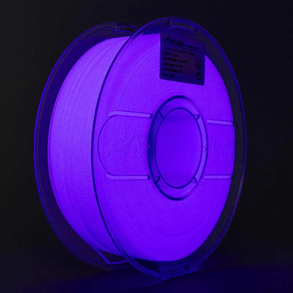 PLA Glow-in-the-Dark 1.75mm, 1KG/2.2LB