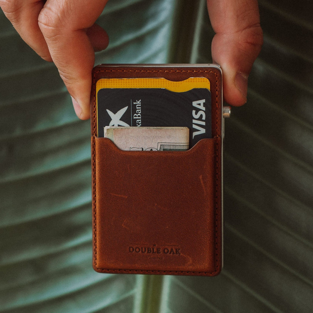 Double Oak Essentials Mod Wallet – Pop-Up Card Holder & Optional Attachments