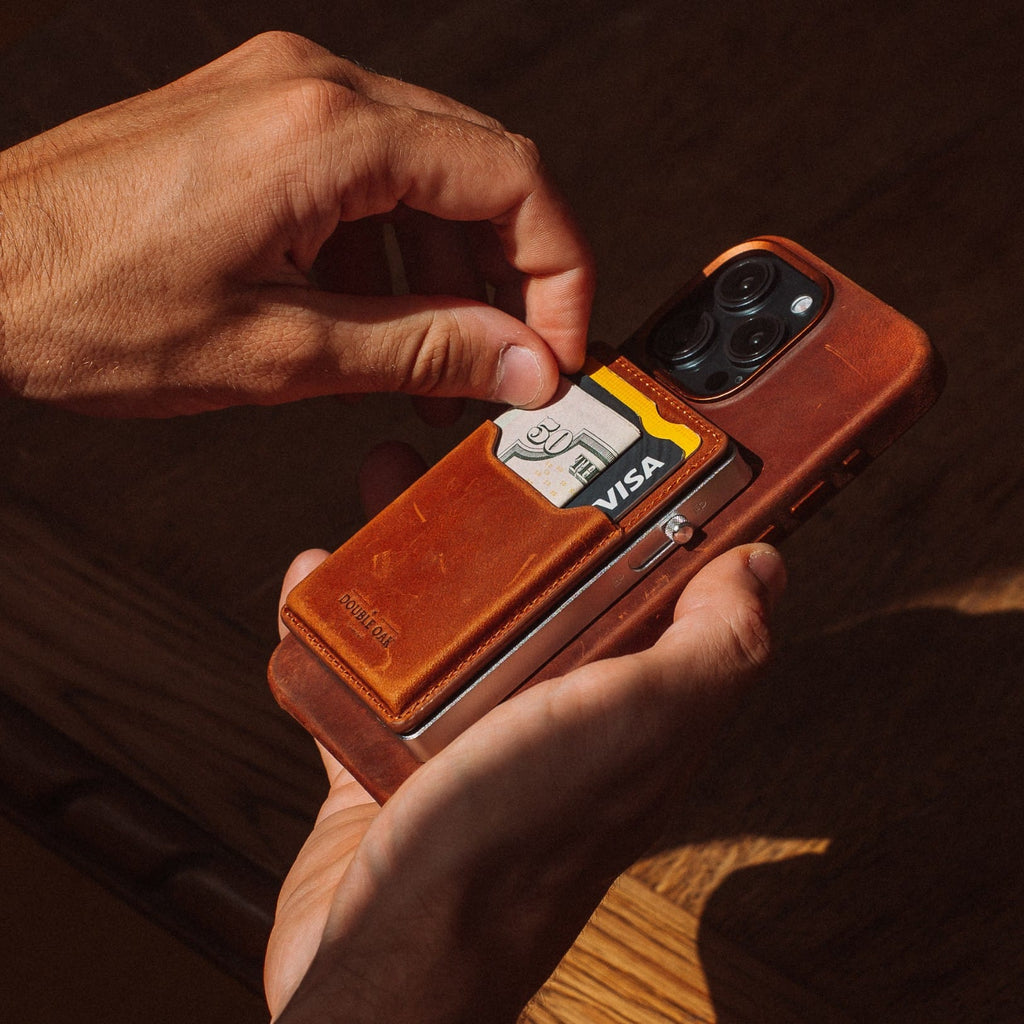 Double Oak Essentials Mod Wallet – Pop-Up Card Holder & Optional Attachments