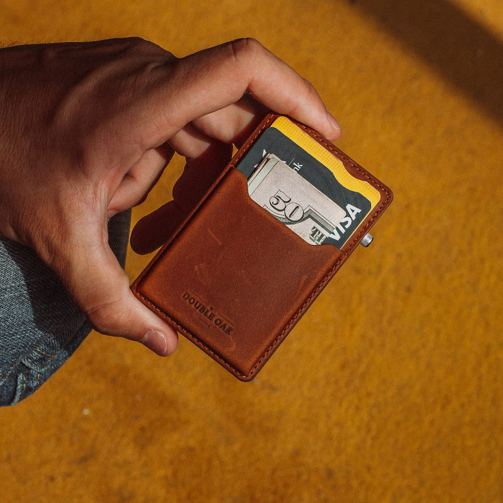 Double Oak Essentials Mod Wallet – Pop-Up Card Holder & Optional Attachments