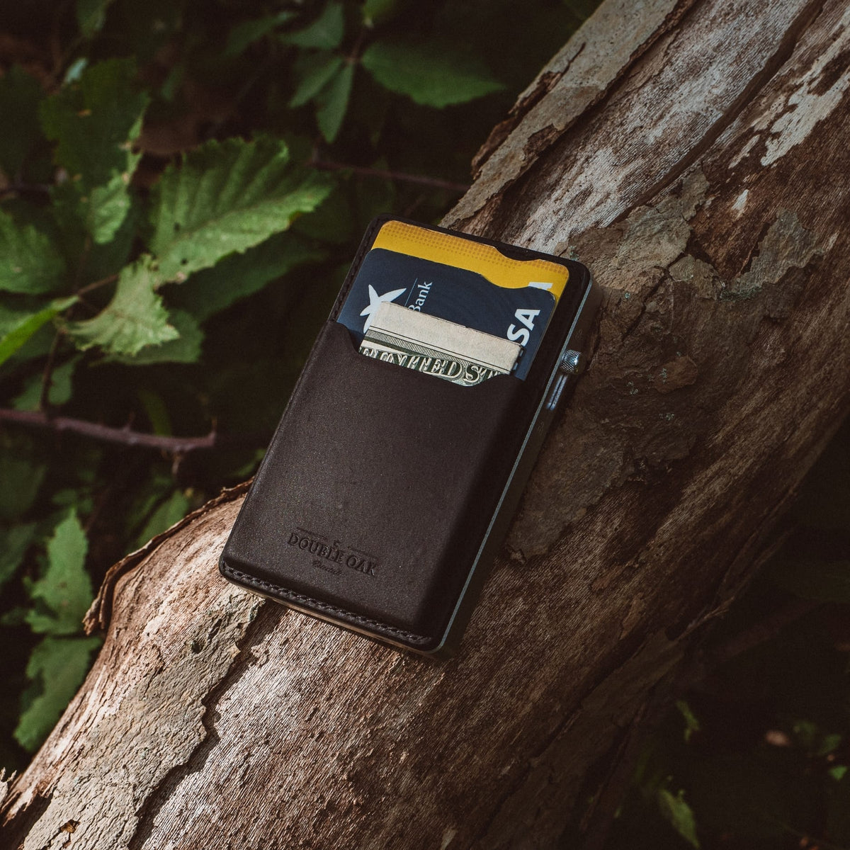 Double Oak Essentials Mod Wallet – Pop-Up Card Holder & Optional Attachments