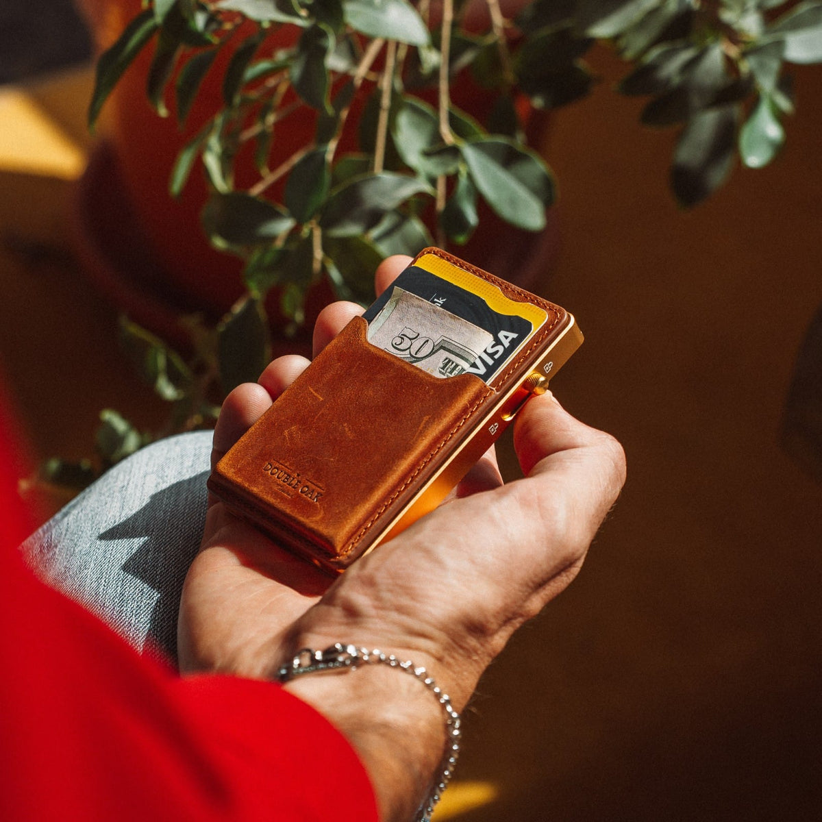 Double Oak Essentials Mod Wallet – Pop-Up Card Holder & Optional Attachments