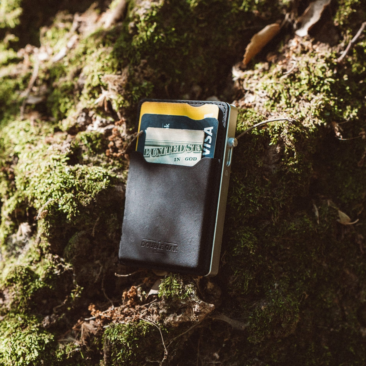 Double Oak Essentials Mod Wallet – Pop-Up Card Holder & Optional Attachments