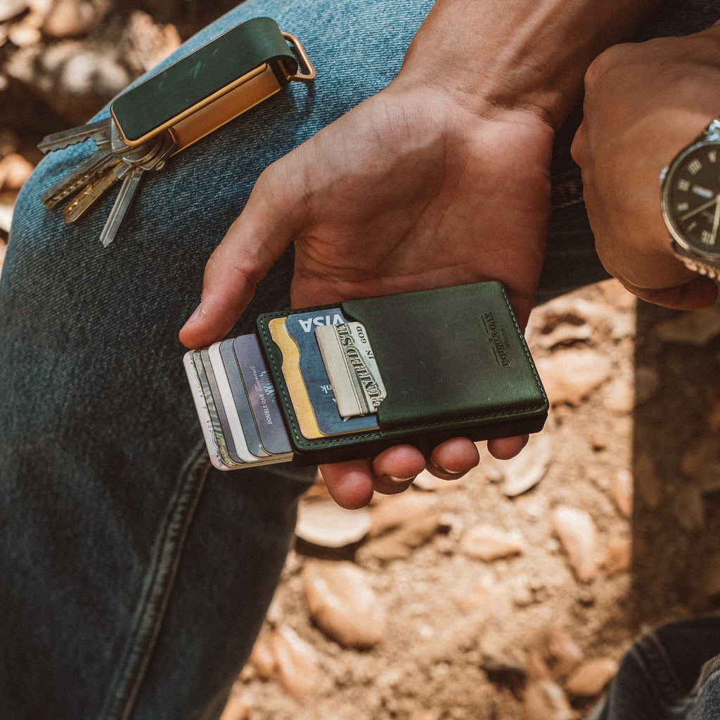 Double Oak Essentials Mod Wallet – Pop-Up Card Holder & Optional Attachments