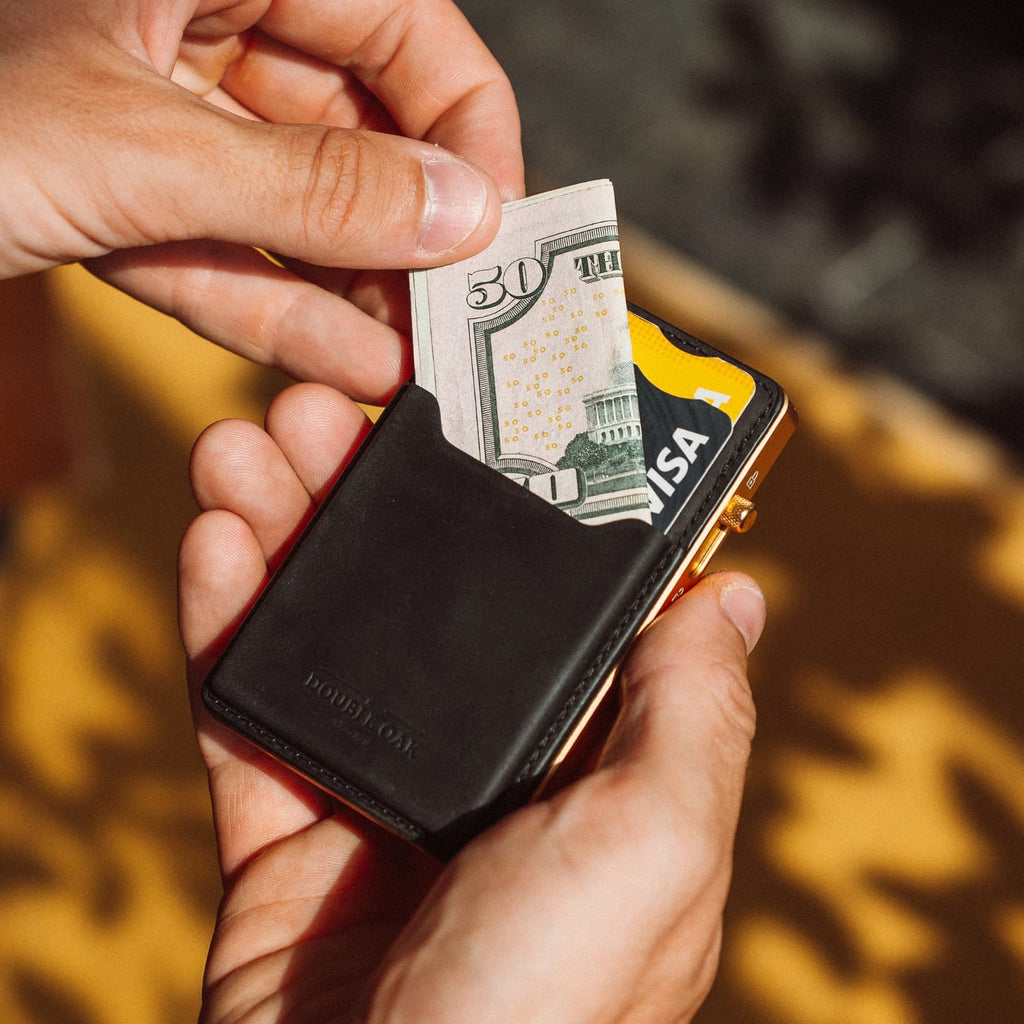 Double Oak Essentials Mod Wallet – Pop-Up Card Holder & Optional Attachments