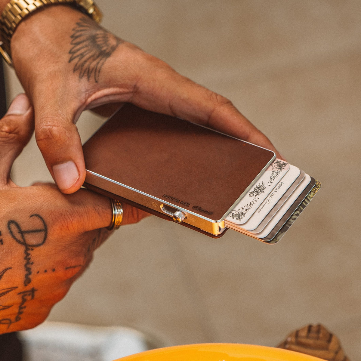 Double Oak Essentials Mod Wallet – Pop-Up Card Holder & Optional Attachments