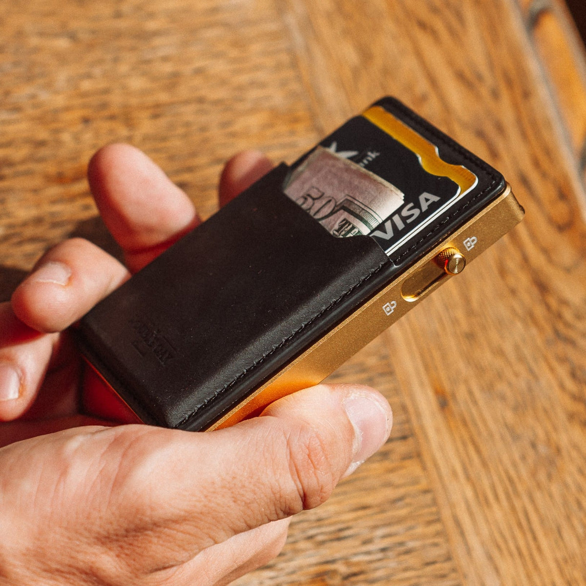 Double Oak Essentials Mod Wallet – Pop-Up Card Holder & Optional Attachments
