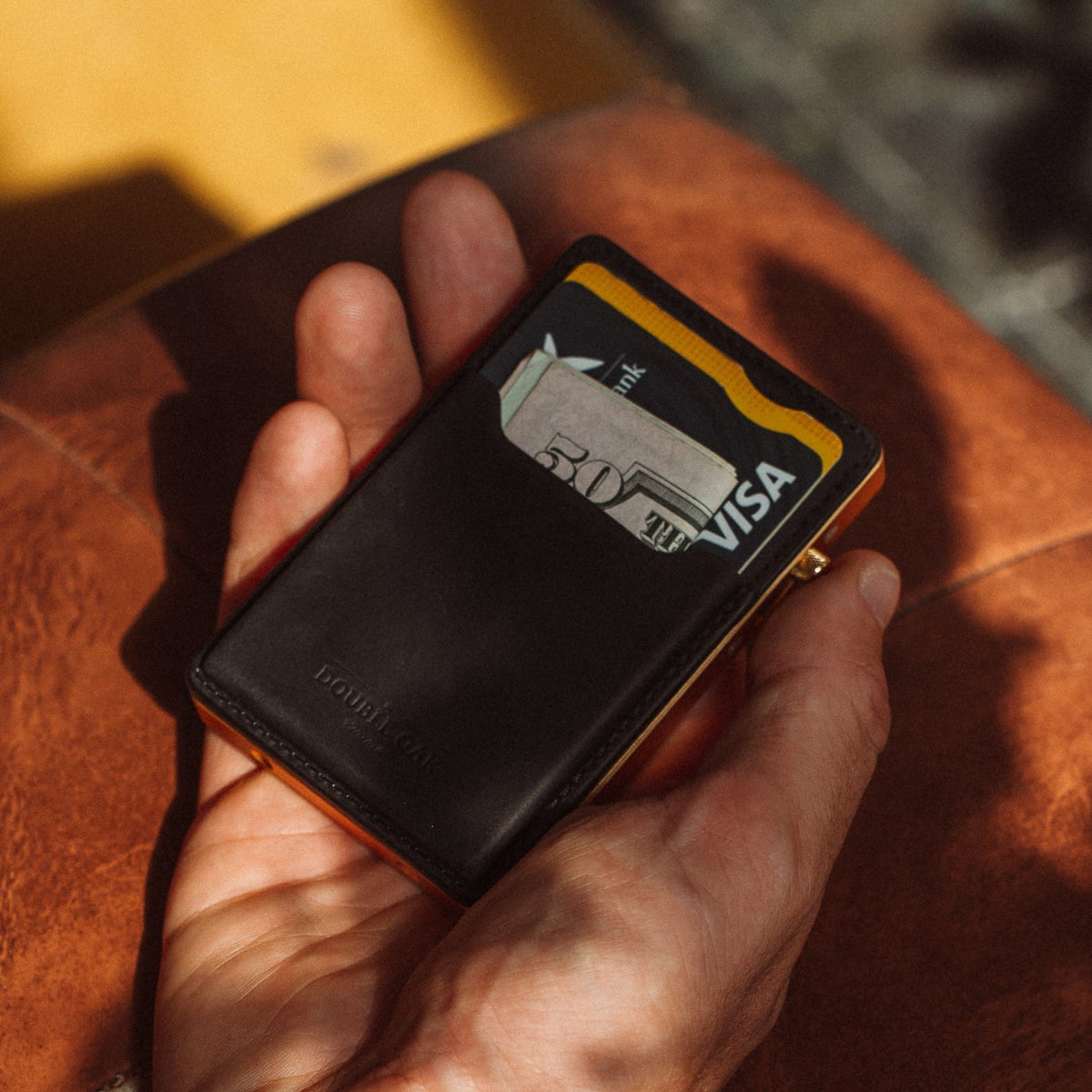Double Oak Essentials Mod Wallet – Pop-Up Card Holder & Optional Attachments