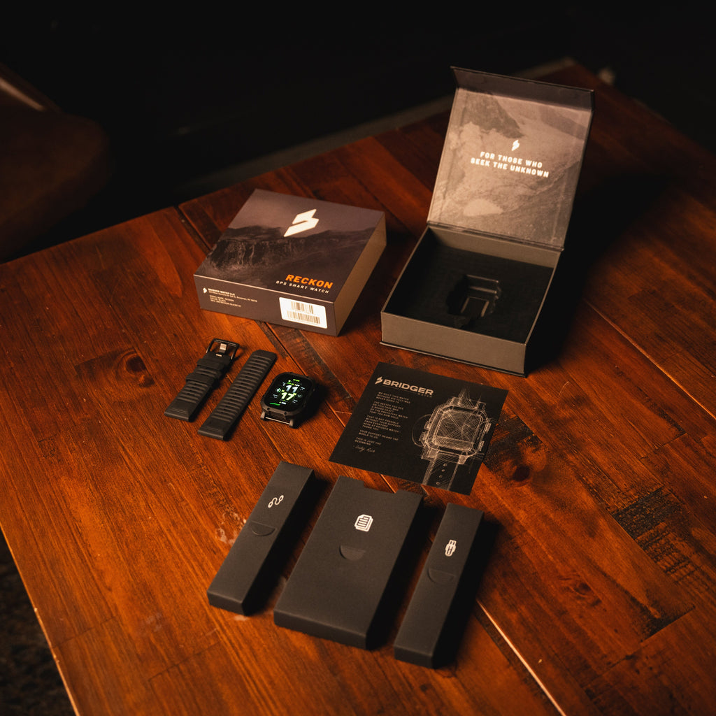 Bridger Watch RECKON Outdoor Smartwatch – Offline Topo Mapping
