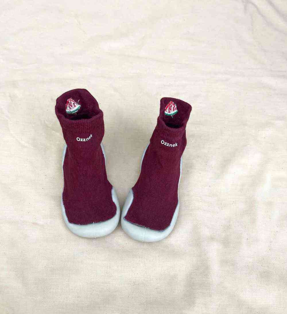 Fruity Organic Cotton Toddler Sock Shoes – Flexible Gripper Soles