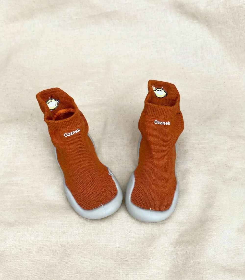 Fruity Organic Cotton Toddler Sock Shoes – Flexible Gripper Soles