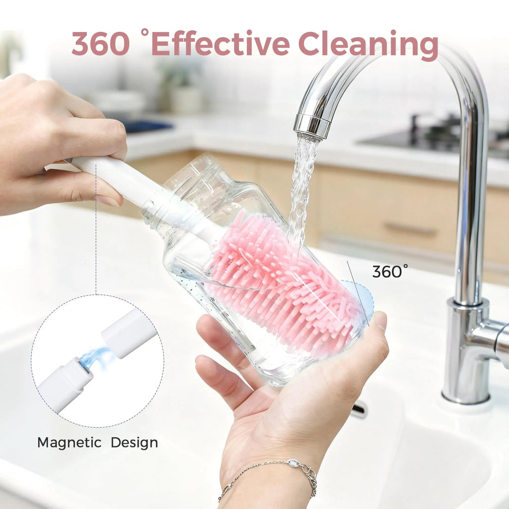 Momfann 8-in-1 Magnetic Baby Bottle Brush Set