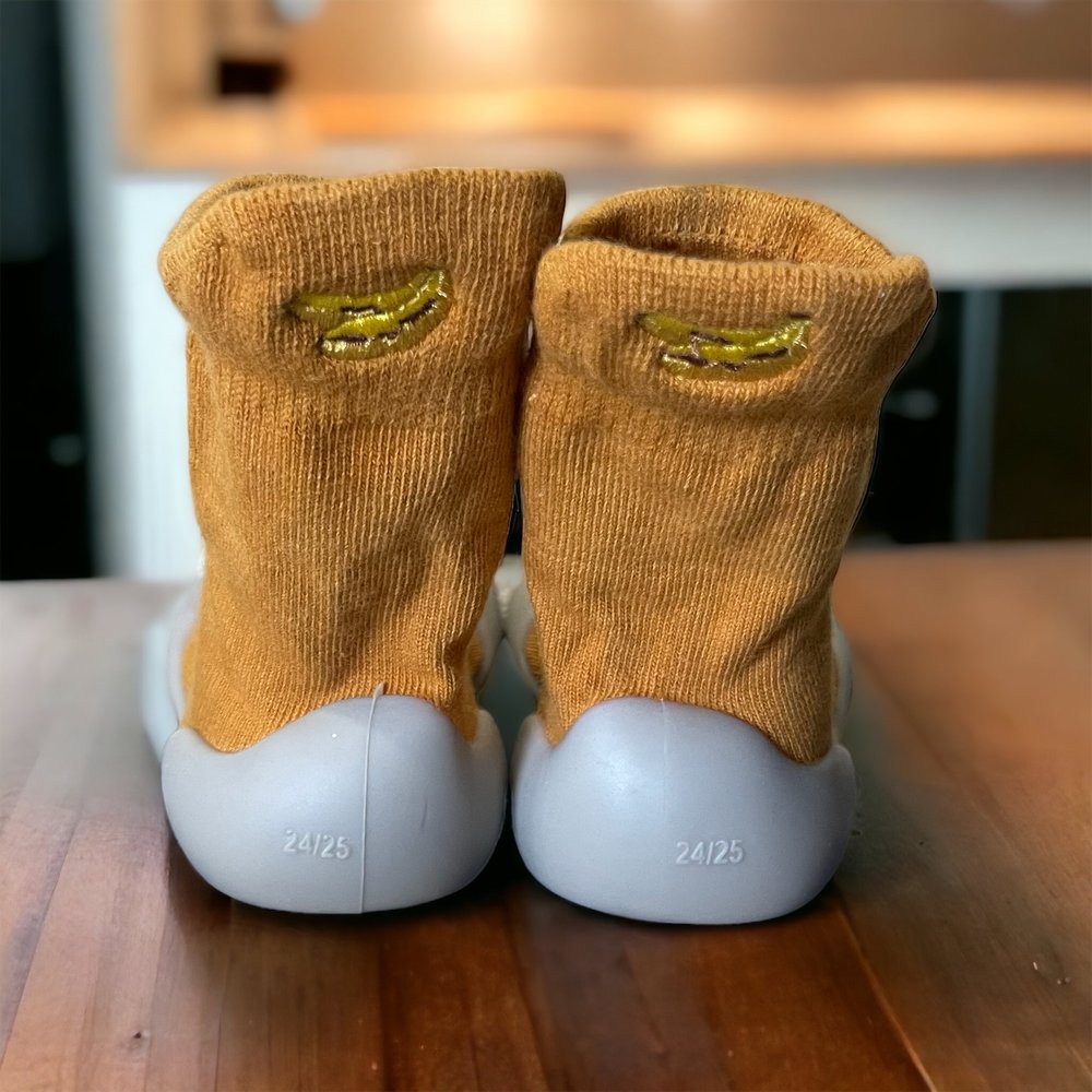 Fruity Organic Cotton Toddler Sock Shoes – Flexible Gripper Soles