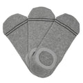 Grey  No Show Socks - 3 Pack