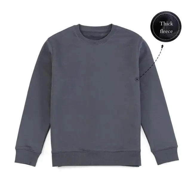 New Autumn  Winter Sweatshirt Men Casual Minimalist Sweatshirt O-Neck For Men Solid Color Ladies Long Sleeve Casual Pullover Clothes Sweatshirt