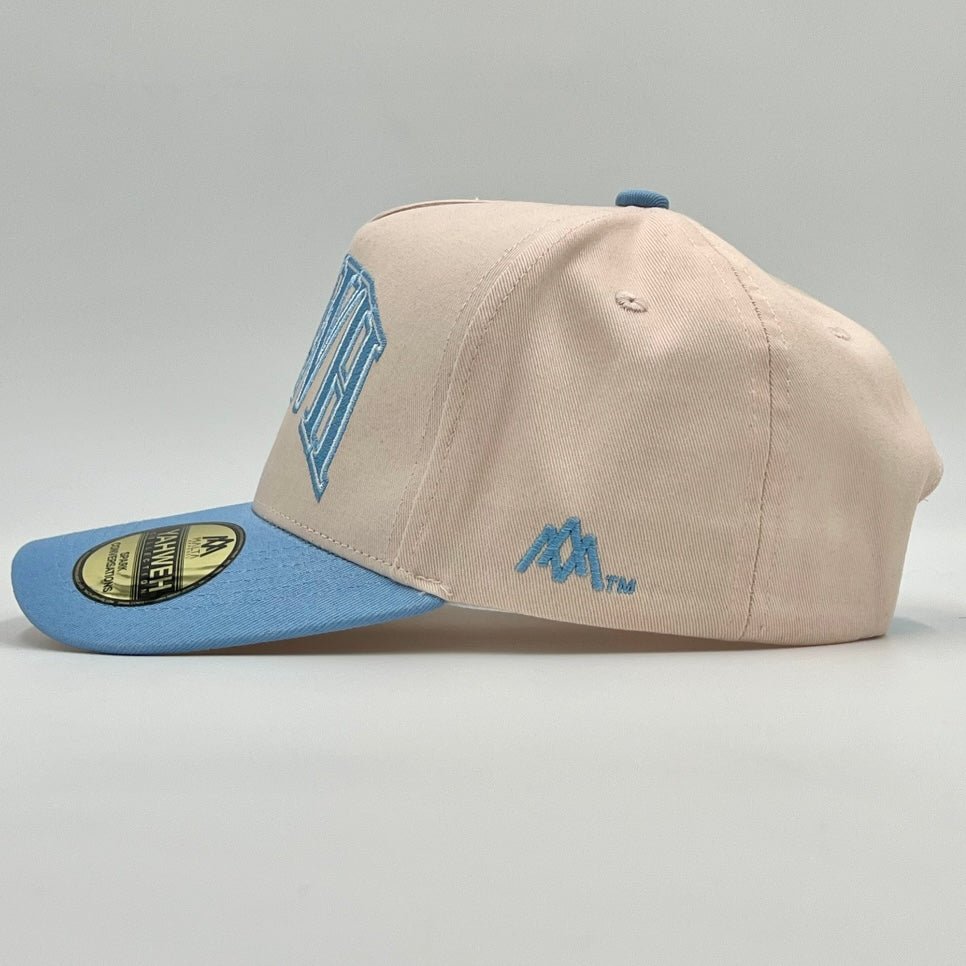 [PRE-ORDER - SHIPS OCTOBER 26TH] ‘YHWH’ Structured SnapBack - Cream/Baby Blue